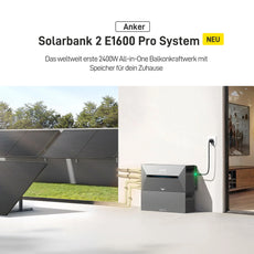 ALLDREI All-in-One-Balkonkraftwerk mit Anker Solarbank 2 E1600 Pro System, kostenloser Smarter Zähler