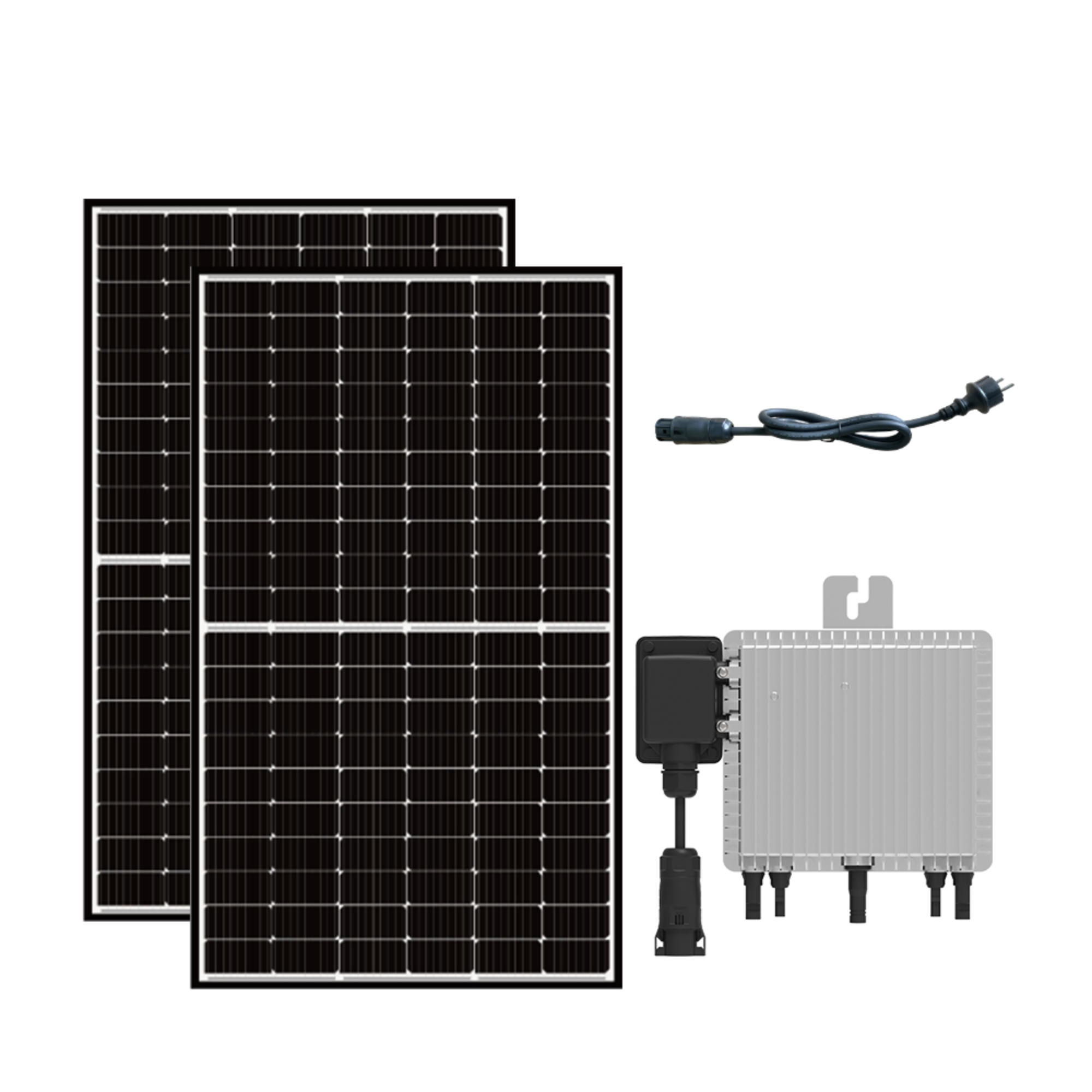 ALLDREI Komplettset Balkonkraftwerk 760W, Wechselrichter und Kabel