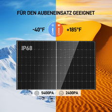 ALLDREI 440W Bifazialer Glas-Glas Solarmodule