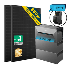 ALLDREl All-in-One Balkonkraftwerk mit Anker Solix Solarbank 2 E1600 AC System