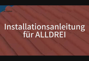 ALLDREI Halterung für Solarmodule auf Ziegeldach – Komplettset zur Befestigung von zwei Solarmodulen für Balkonkraftwerke